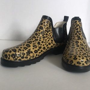 Leopard Rain Bootie